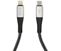 TUMI TUCCSMFI kabelis USB-C - Lightning 1.5m Fast Charging juodos spalvos