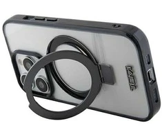 Tumi TUHMP15LSSFC Apple iPhone 15 Pro 6.1″ baltos spalvos kietas dėklas with skaidrus Ring Stand and MagSafe