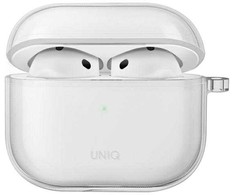UNIQ dėklas Glase AirPods 4 glossy clear