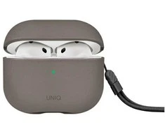 UNIQ dėklas Lyden DS AirPods 4 flint pilkas