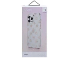 Rožinė „Uniq Coehl Fleur“ dėklas, skirtas „iPhone 13 Pro Max 6.7“; rožinis/šviesiai rožinis