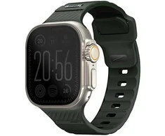 UNIQ apyrankė Stride Apple Watch Series1/2/3/4/5/6/7/8/9/SE/SE2/Ultra/Ultra 2 42/44/45/49mm FKM Rubber Strap žalios spalvos