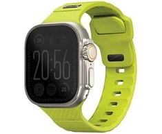 UNIQ apyrankė Stride Apple Watch Series1/2/3/4/5/6/7/8/9/SE/SE2/Ultra/Ultra 2 42/44/45/49mm FKM Rubber Strap laimo spalvos