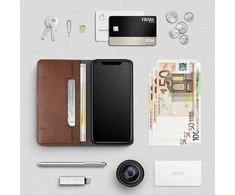 UNIQ Journa Bookdėklas Apple iPhone 12 12 Pro 6,1″ dark pilkos spalvos