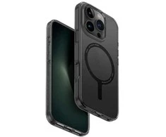 UNIQ dėklas Clario Apple iPhone 16 Pro 6.3"Magclick Charging dūmų spalvos