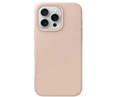 UNIQ dėklas Lino Hue Apple iPhone 16 Pro 6.3"Magclick Charging rožinės spalvos