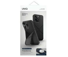 Apple iPhone 15 Pro UNIQ Transforma Magclick Charging dėklas telefonui juodos spalvos