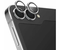 UNIQ Optix Aliuminio Camera LensProtector Samsung Galaxy Z Flip6 F741 sterling sidabrinis su aplkatoiumi