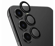 UNIQ Optix Aliuminio Camera LensProtector Samsung Galaxy S24+ S926 midnight juodas su aplkatoiumi