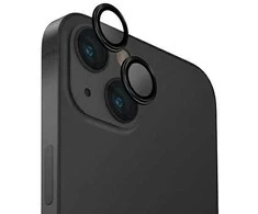 UNIQ Optix Aliuminio Camera LensProtector Apple iPhone 15 6.1" / 15 Plus 6.7" midnight juodas su aplkatoiumi