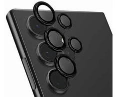 UNIQ Optix Aliuminio Camera LensProtector Samsung Galaxy S24 Ultra S928 midnight juodas su aplkatoiumi