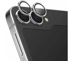 UNIQ Optix Aliuminio Camera Lens Protector Samsung Galaxy Z Flip6 F741 shimmer baltas su aplkatoiumi