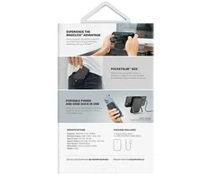 UNIQ Powerbank Hoveo 5000mAh USB-C 20W PD Fast charge Wireless Magnetic pilkos spalvos/chalk pilkos spalvos