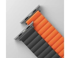 UNIQ apyrankė Revix Apple Watch Series1/2/3/4/5/6/7/8/9/SE/SE2/Ultra/Ultra 2 42/44/45/49mm. Reversible Magnetic oranžinės spalvos