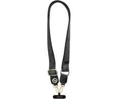 Universal lanyard Guess CBDY 4G Tether Patch Strass Metal Logo juodos spalvos
