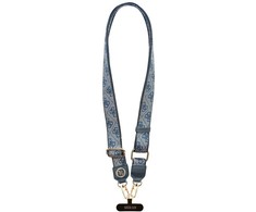Universal lanyard Guess CBDY 4G Tether Patch Strass Metal Logo mėlynas