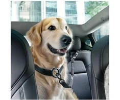 Spigen PS100 Universal Car Seat Belt Holder for pets juodos spalvos