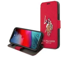 Dėklas „Us Polo Assn“ „US Polo USFLBKP12LPUGFLRE“ „Apple iPhone 12 Pro Max 6,7“ raudonos spalvos knyga „Polo“ siuvinėjimo kolekcija