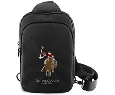 Us Polo Assn Krepšys telefonui US Polo Petit Pique Crossbody juodos spalvos