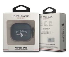 Us Polo Assn US Polo USACA3SFGV AirPods 3 dėklas ausinėms mėlynos spalvos