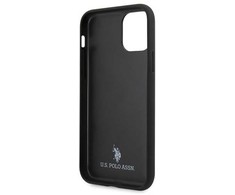 Dėklas U.S. Polo Assn US Polo USHCN65PUBK iPhone 11 Pro Max juoda/juoda Polo Type Collection