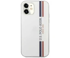 Us Polo Assn US Polo USHCP12SPCUSSWH Apple iPhone 12 mini 5,4" telefono dėklas baltos spalvos Tricolor Collection