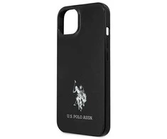 Us Polo Assn US Polo USHCP13SUMHK Apple iPhone 13 mini 5,4″ juodos spalvos kietas dėklas Horses Logo