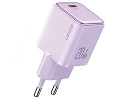USAMS įkroviklis 1xUSB-C PD20W (tik antgalis) PD3.0 greito įkrovimo violetinė X-ron serijos CC183TC0