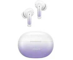 USAMS ausinės Bluetooth 5.3 TWS X-don series ENC belaidės violetinės spalvos BHUENCXD04 (US-XD19)