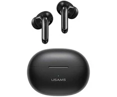 USAMS ausinės Bluetooth 5.3 TWS X-Don Series Dual mic ENC belaidės juodos spalvos BHUXD01 (SAMS-XD18)