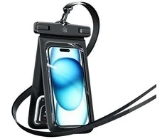 USAMS vandeniui atsparus dėklas 6.7" IP68 juodos spalvos FSD1401 (YD014)