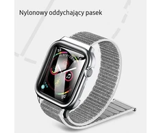 USAMS Dirželis su etui Apple Watch 4/5/6/7/SE 44/45mm. rózowo-auksinė/rose auksinis ZB74IW4 (US-ZB074)