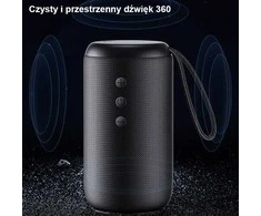 USAMS YC Series Bluetooth 5.0 10W waterproof wireless kolonėlė with lanyard juodos spalvos YC01