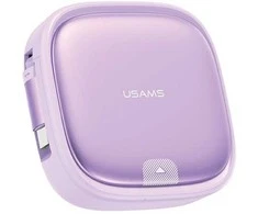USAMS Kabelis rozwijany 3in1 su pudełkiem MicroUSB/USB-C/Lightning 60W violetinės spalvos SJ650USB03 (US-SJ650)