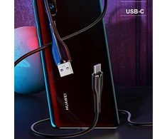 USAMS Kabelis U38 USB-C 5A Fast Charge for OPPO/HUAWEI 1m juodos spalvos SJ376USB01 (US-SJ376)
