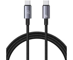 USAMS Kabelis USB-C į USB-C 60W 1.2m greito įkrovimo plienas/tamsus SJ661USB01 (US-SJ661)