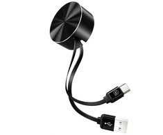 USAMS Kabelis zwijany U-Bin USB-C 1m. 2Aczarny/juodas TCUSBZH01 (US-SJ164)