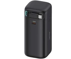 Powerbank 18000mAh PD45W su suvyniojamu kabeliu USB-C Fast Charge USAMS XMF Series 20KCD21601 (US-CD216) juodos spalvos