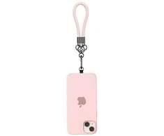 Dėklas Universalus dirželis telefonui 30cm USAMS ZB283GS03 (US-ZB283) rožinės spalvos