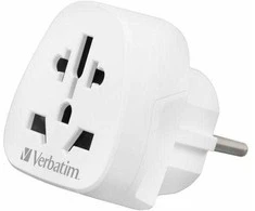 Verbatim kelioninis adapteris EU/UK/US WTEU-02 baltos spalvos 49549