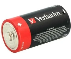 Verbatim Alkaline Baterija C LR14 2pcs juodas 49922