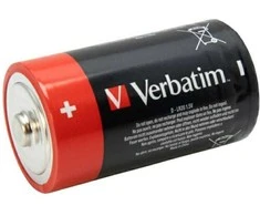 Verbatim Alkaline Baterija D LR20 2pcs juodas 49923