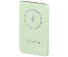 Verbatim Powerbank indukcinis `n` Go 15W 5000mAh belaidis Magnetic žalios spalvos 32241