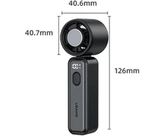 Ventiliatorius „Wiatrak USAMS Ice-Cooling Digital High Speed 2000mAh“ juodas
