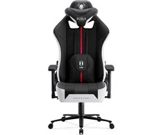 Žaidimų kėdė Diablo Chairs X-Player 2.0 Normal Size baltai-juodas