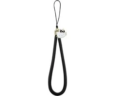 Virvelė telefonui Hello Kitty Nylon Cord Kitty Head juodos spalvos