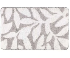 Vonios kilimėlis 4LIVING LEAF, 100% poliesterio, margas, 50 x 80 cm