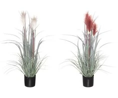 Tammer Dirbtinė žolė puode Dirbtinis varpinis augalas vazone/4Living/81cm