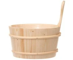 Kubiliukas pirties medinis 4 l 25,7x27x27 cm eglė 4Living 319192