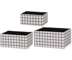 4Living Textile organizatoriai languotu raštu, 3 vnt.